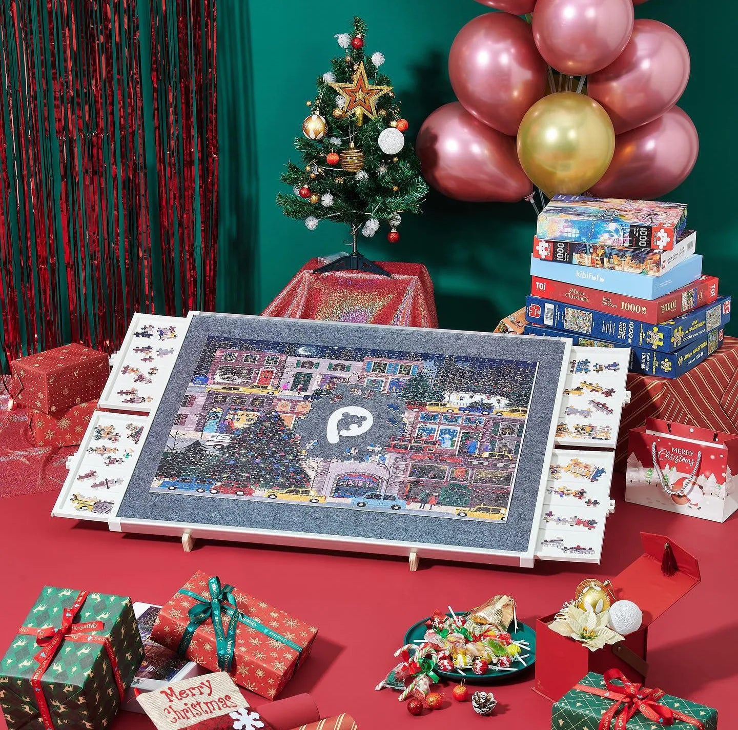 1500-Piece Rotating Puzzle Board