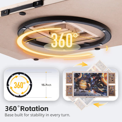 1500-Piece Rotating Puzzle Board